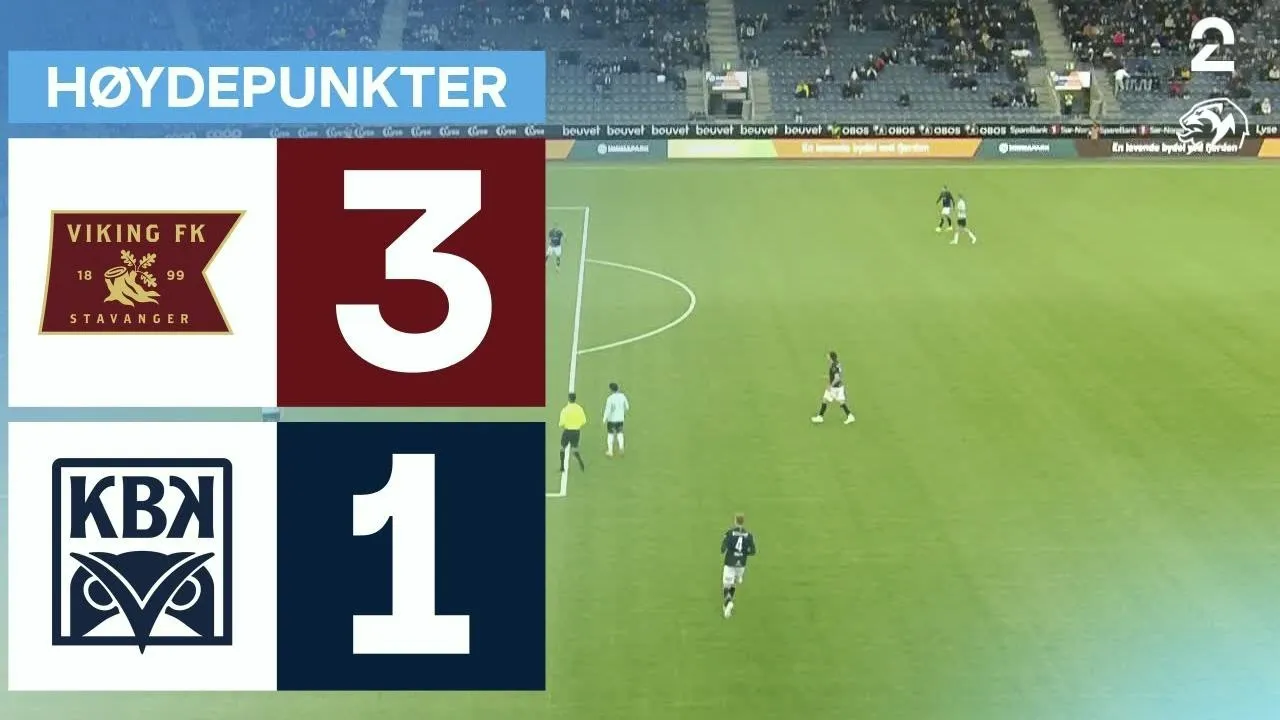 ไฮไลท์ฟุตบอล ไวกิ้ง เอฟเค ชนะ คริสเตียนซุนด์ 3-1 นอร์เวย์ ทิปเปลีเก้น วันที่ 11 เมษายน 2568 ทาง dooball69.com