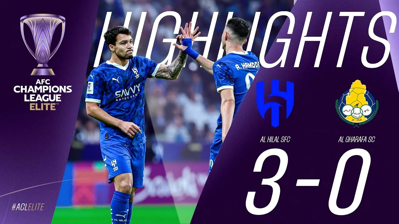 ไฮไลท์ฟุตบอล เอเอฟซี แชมเปี้ยนส์ ลีก อีลิท 2024 อัล ฮิลาล(ซาอุ) ถล่มอัล การาฟา(กาตาร์) 3-0 เมื่อ 4 ธันวาคม 2567 ชมคลิปเด็ดเฉพาะที่นี่ dooball69.com