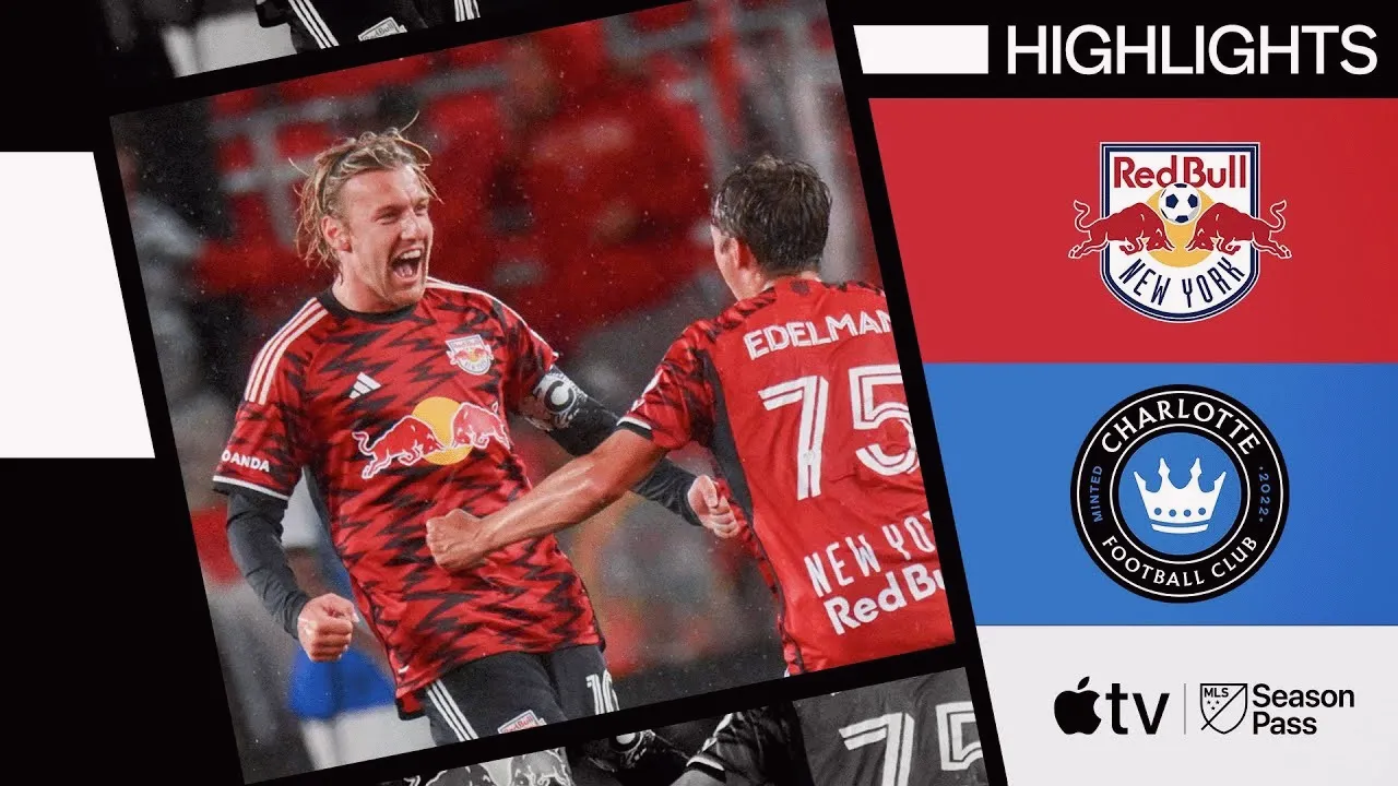 ไฮไลท์แข้ง MLS นิวยอร์ก เร้ด บูลล์ ถล่ม ชาร์ลอตต์ เอฟซี 3-1 วันที่ 30/05/2567 dooball69.com