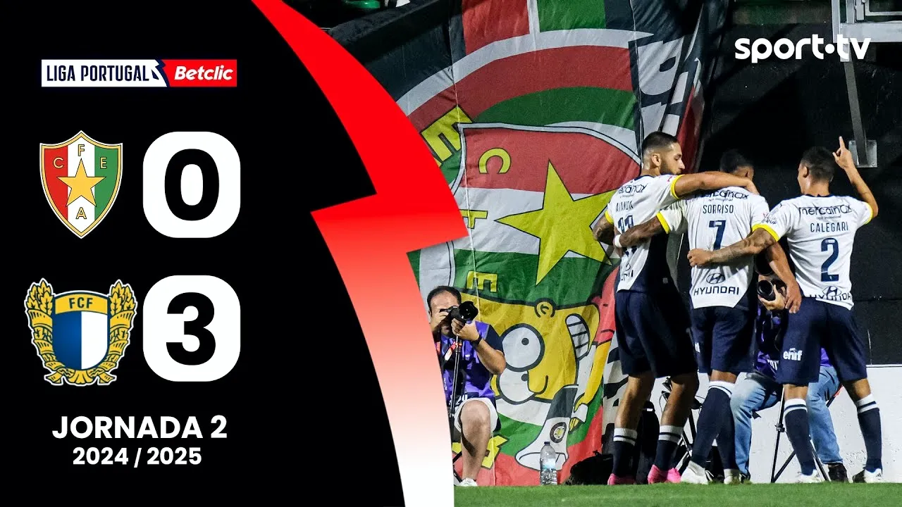 ไฮไลท์ฟุตบอลลีกาซาเกรส โปรตุเกส 2024 วันที่ 20 สิงหาคม 2567 อมาดอร่า 0 - 3 ฟามาลิเคา ประตูเด็ดพลิกเกม