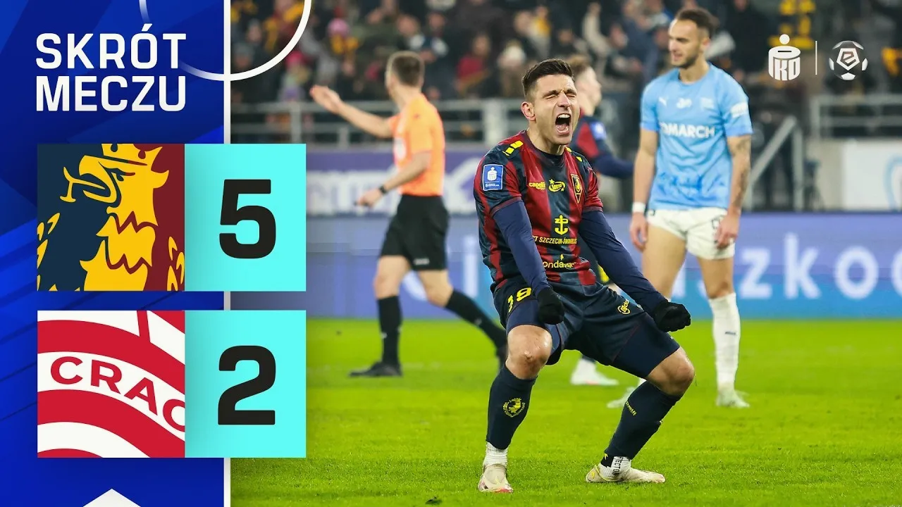 ไฮไลท์บอลเดือด โปกอน ถล่ม คราโคเวีย คราคอฟ 5-2 ศึกโปแลนด์ เอ็คสตรัคลาซ่า 15/03/2568