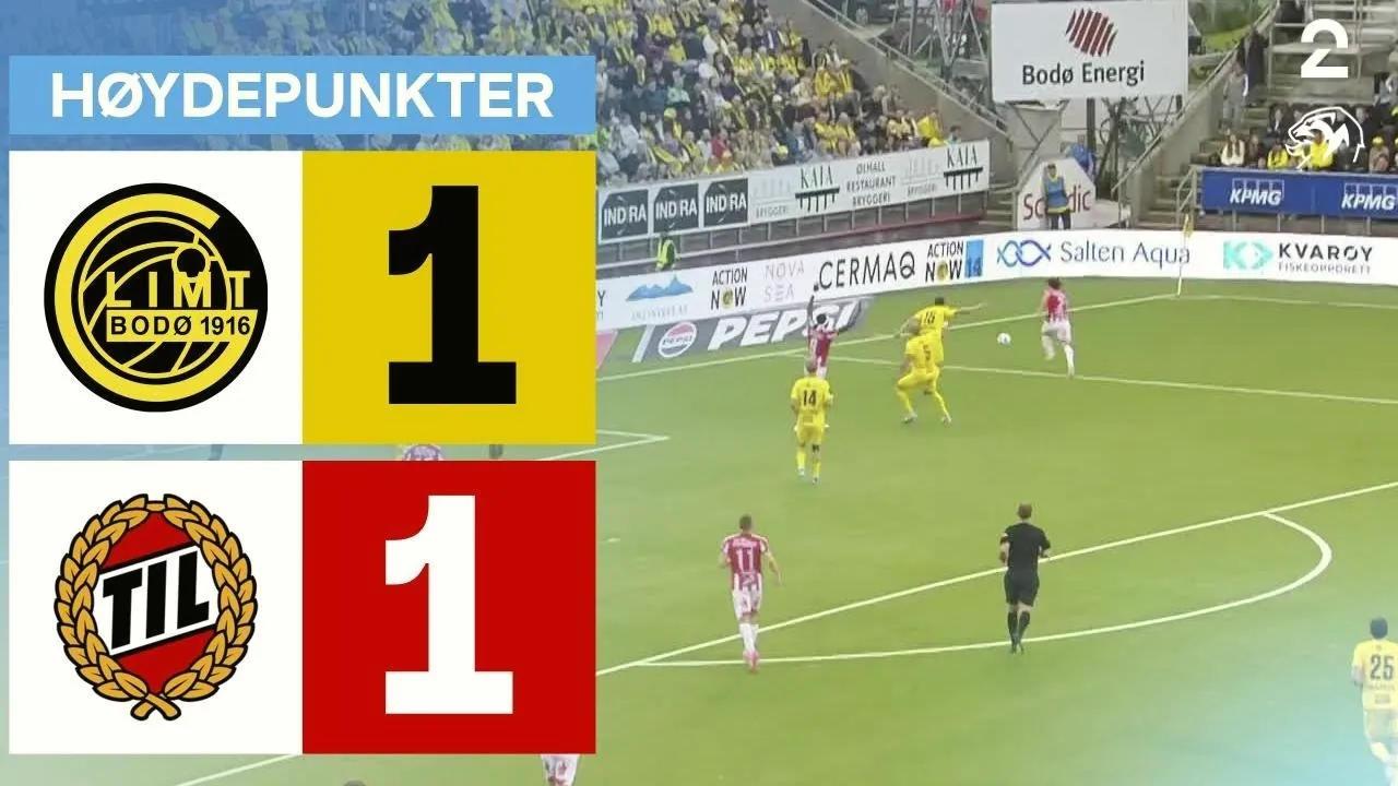 ไฮไลท์ฟุตบอล โบโด กลิมท์ เสมอ ทรอมโซ่ 1-1 ศึกนอร์เวย์ ทิปเปลีเก้น ประจำวันที่ 10 สิงหาคม 2568