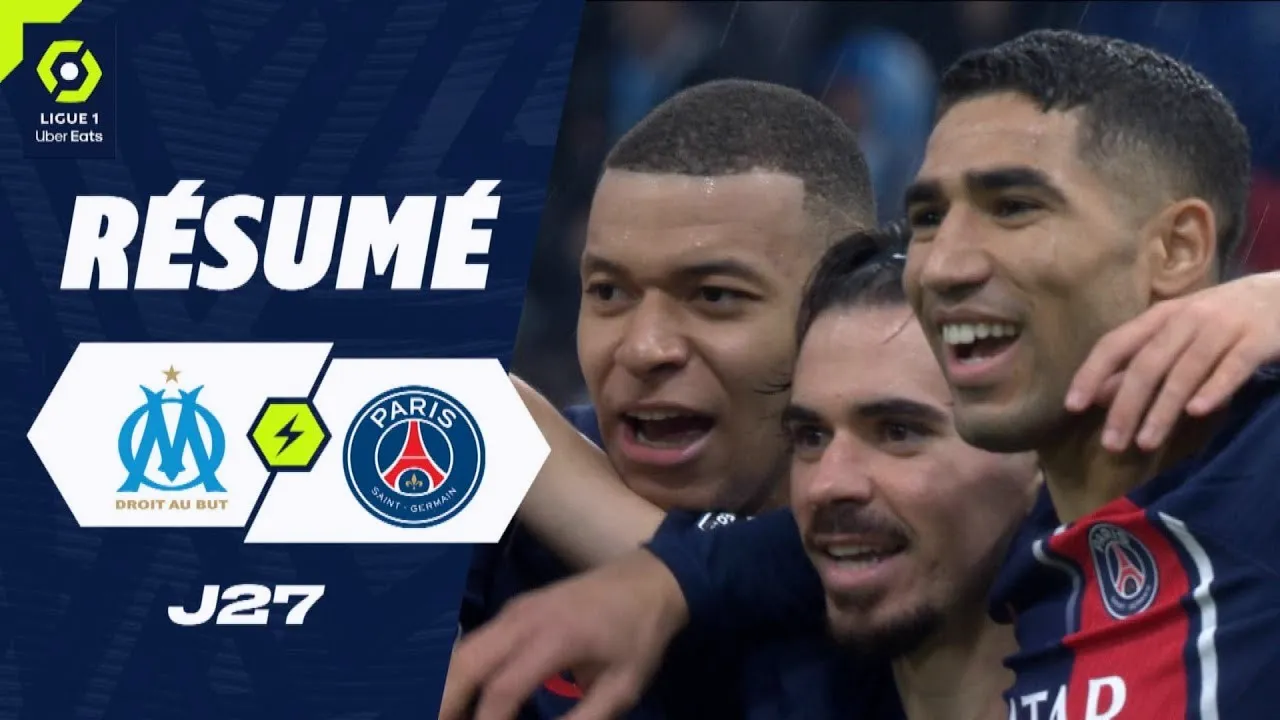 ไฮไลท์ฟุตบอลโอลิมปิกมาร์กเซยแพ้ปารีสแซงต์แชร์กแมง0-2 ลีกเอิงฝรั่งเศส 01/04/2567 dooball69.com