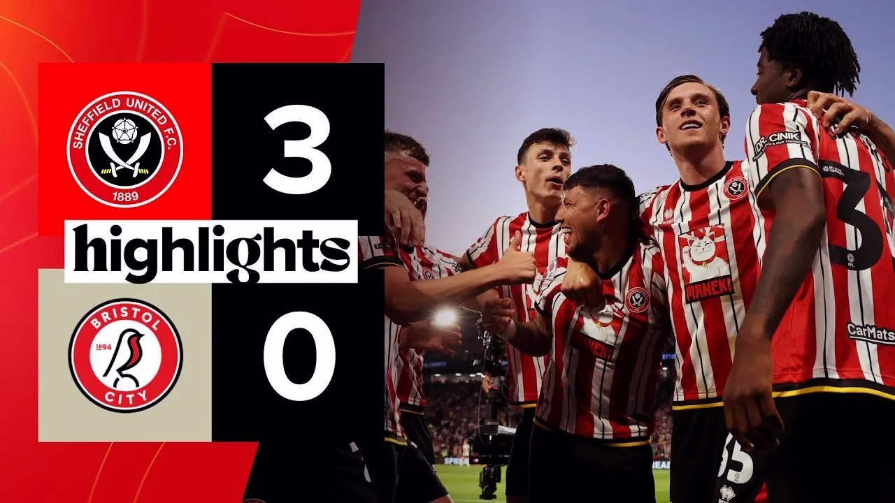 ไฮไลท์ฟุตบอล : เชฟฟิลด์ ยูไนเต็ด ถล่ม บริสตอล ซิตี้ 3-0 ในศึกเพลย์ออฟ เดอะแชมเปี้ยนส์ชิพ อังกฤษ 13/05/2568