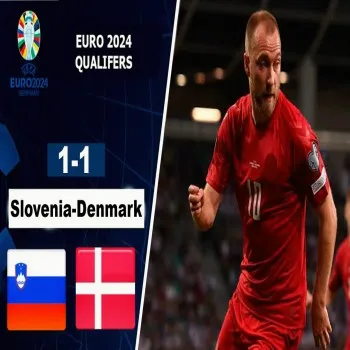 สโลวีเนียเฉือนเสมอเดนมาร์ก 1-1 ในศึกยูโร 2024 รอบคัดเลือก เกมดวลเดือดสองทีมสุดสูสี