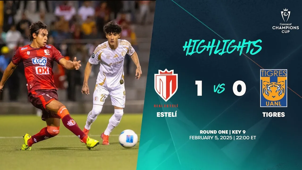 ไฮไลท์ฟุตบอล เรอัล เอสเทล เปิดบ้านชนะ ไทเกรส ยูเอเอ็นแอล 1-0 คอนคาเคฟ แชมเปี้ยนส์ คัพ 2025 วันที่ 06/02/2568