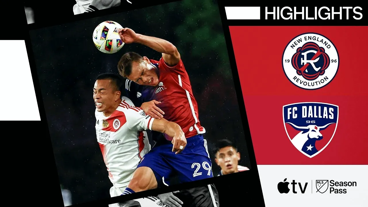 ไฮไลท์ฟุตบอล dooball69.com นิว อิงแลนด์ เรโวลูชั่น เสมอ เอฟซี ดัลลัส 1-1 ศึกยูเอสเอเมเจอร์ลีกซอคเกอร์ 2024 วันที่ 21 กรกฎาคม 2567