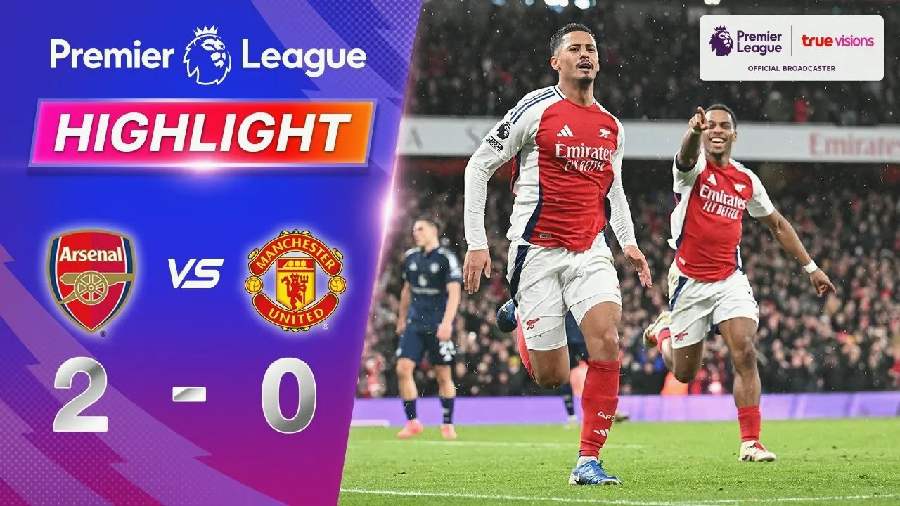 สรุปไฮไลท์เดือดพลิกแซง! อาร์เซน่อลเปิดรังถล่มแมนยู 2-0 ศึกพรีเมียร์ลีก 2024/25 05/12/2567