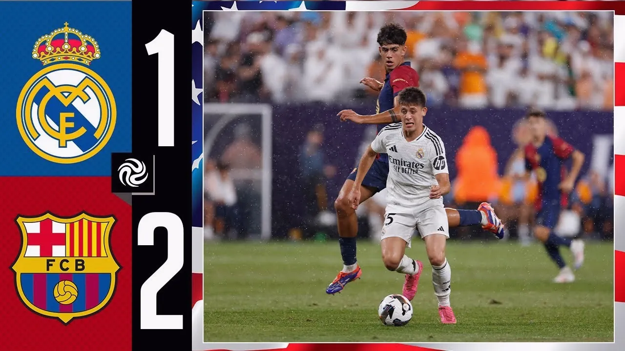 ดูไฮไลท์ เรอัล มาดริด 1-2 บาร์เซโลน่า กระชับมิตรสโมสร 4 สิงหาคม 2567 สนุกครบทุกประตูที่ dooball69.com