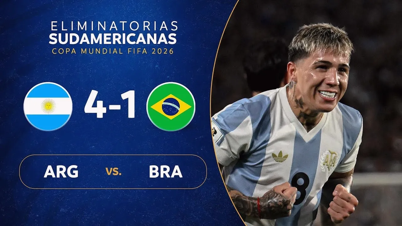 ไฮไลท์ฟุตบอล อาร์เจนติน่าถล่มบราซิล 4-1 ศึกฟุตบอลโลกรอบคัดเลือกโซนอเมริกาใต้ 26/03/2568 dooball69.com