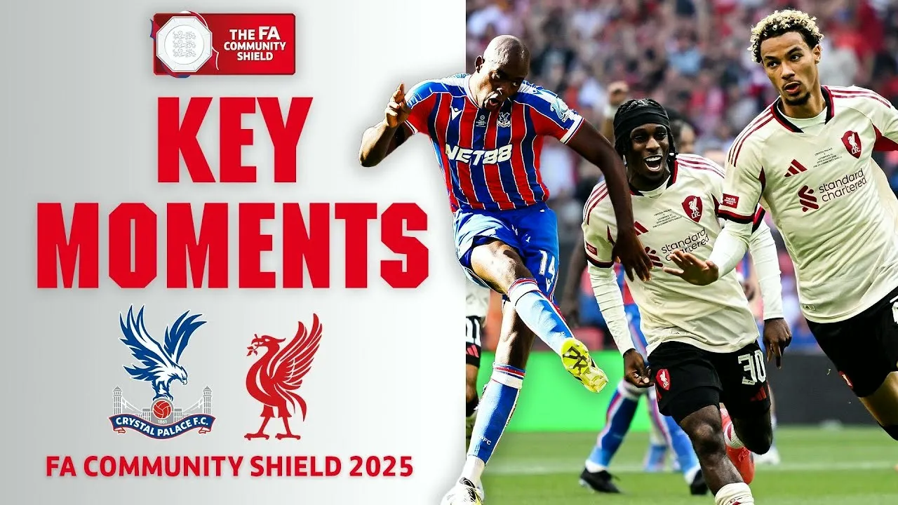 ไฮไลท์ฟุตบอล เอฟเอ คอมมิวนิตี้ ชิลด์ 2025 คริสตัล พาเลซ เสมอ ลิเวอร์พูล 2-2 ก่อนดับเบิ้ลชนะจุดโทษ 3-2 11/08/2568 dooball69.com