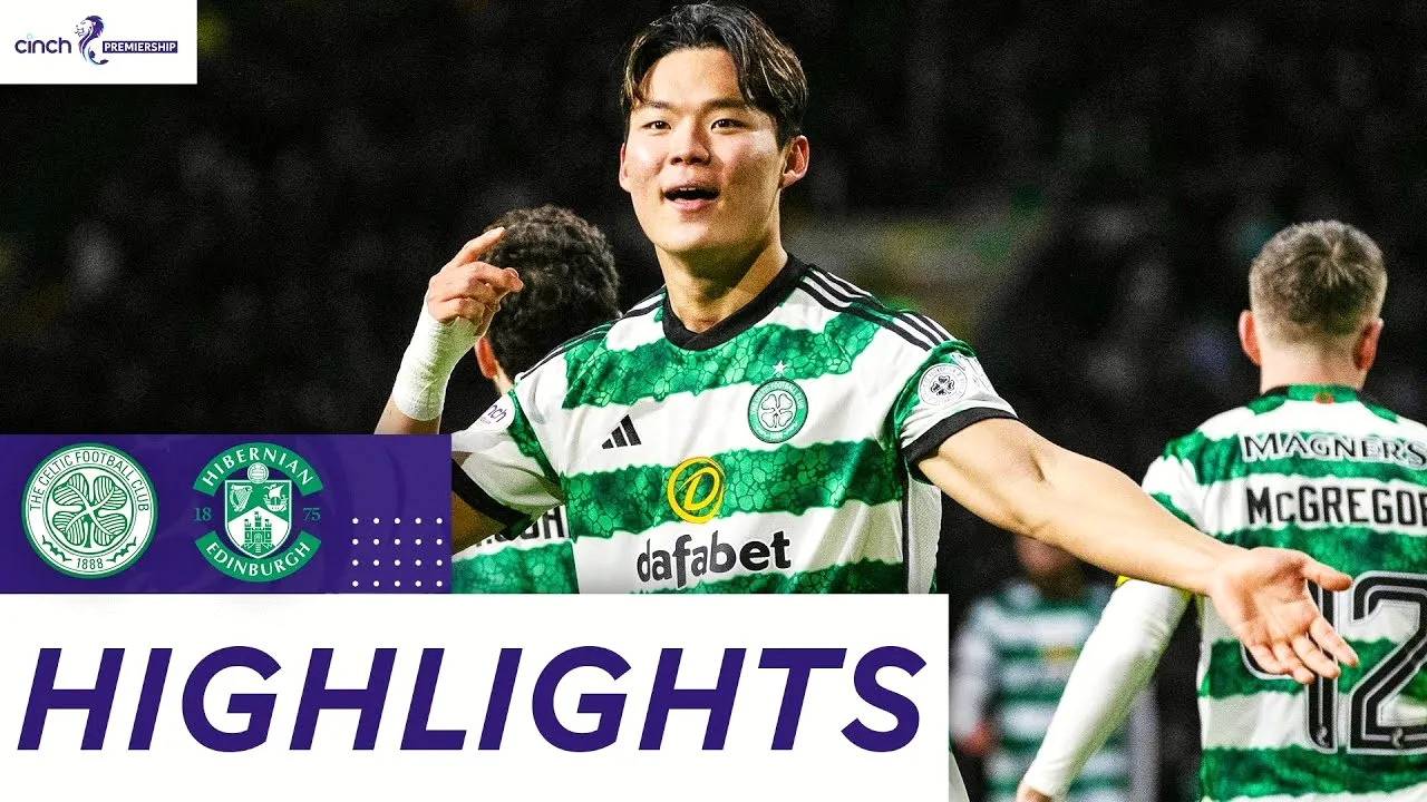 ไฮไลท์ฟุตบอล เซลติก ถล่ม ฮิเบอร์เนี่ยน 4-1 สก็อตแลนด์ พรีเมียร์ลีก ฤดูกาล 2023-24 7 ธันวาคม 2566 dooball69.com