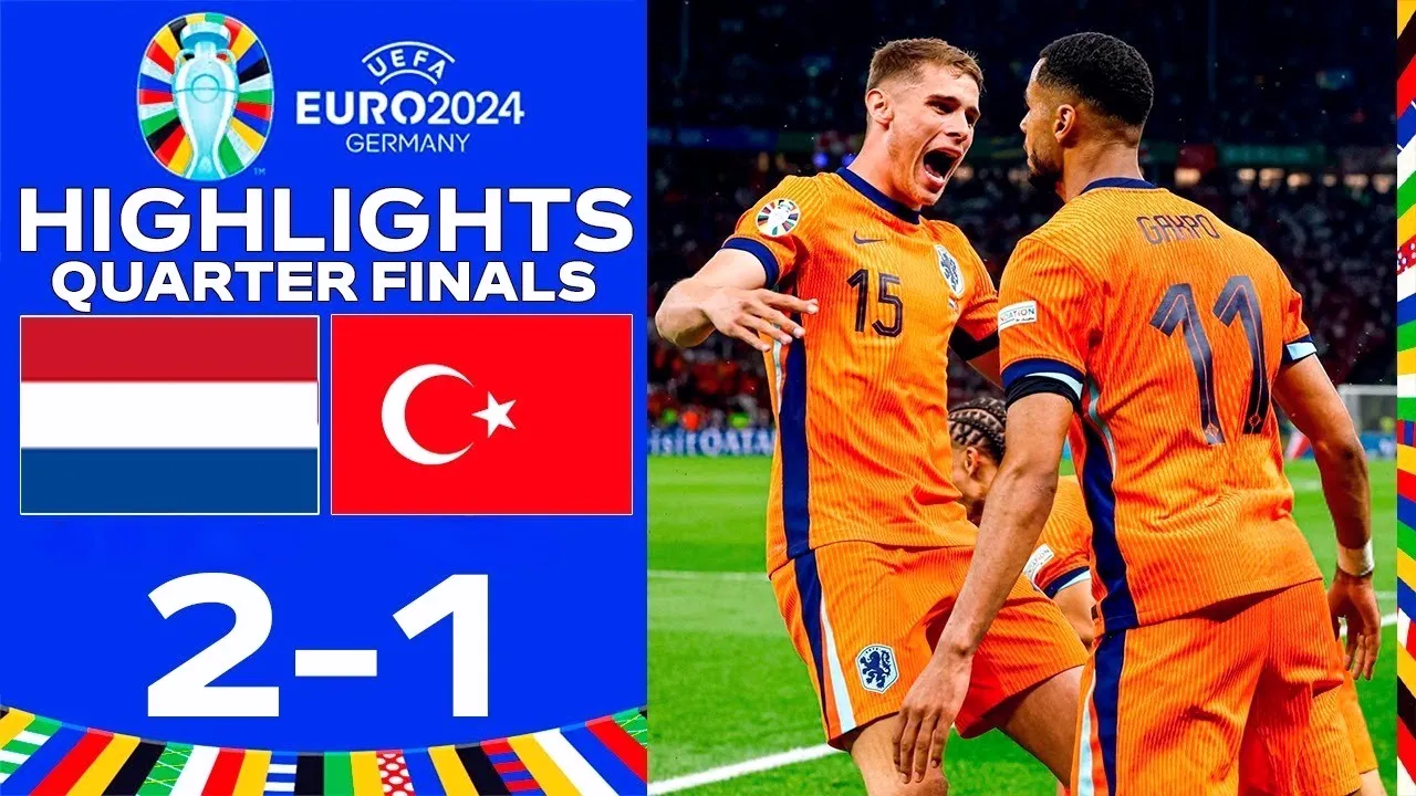 ไฮไลท์ฟุตบอล ศึกยูโรรอบ8ทีม เนเธอร์แลนด์เฉือนตุรกี 2-1 เก็บชัยเข้ารอบ | dooball69.com 07/07/2567
