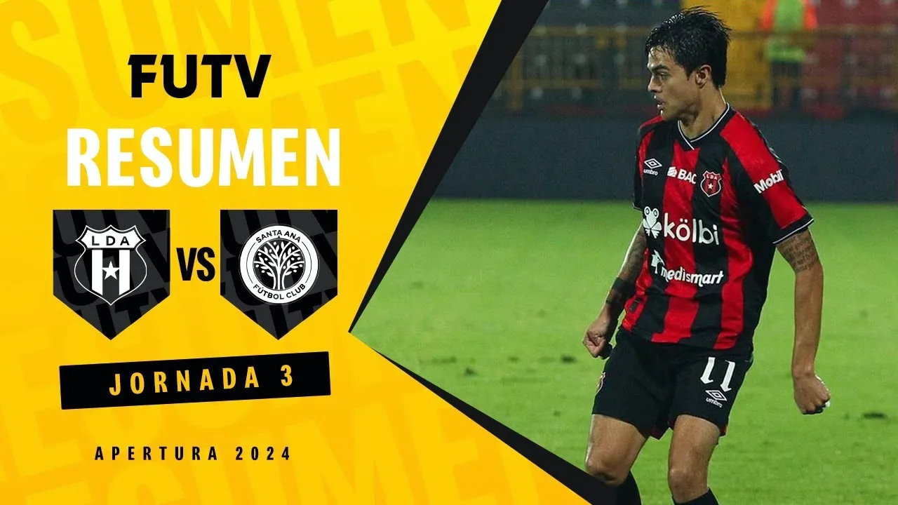 ไฮไลท์ฟุตบอลอลาจูเรนเซ่เสมอซานต้าอานา1-1ในศึกคอสตาริก้าพรีเมร่าดิวิชั่น 29/07/2567