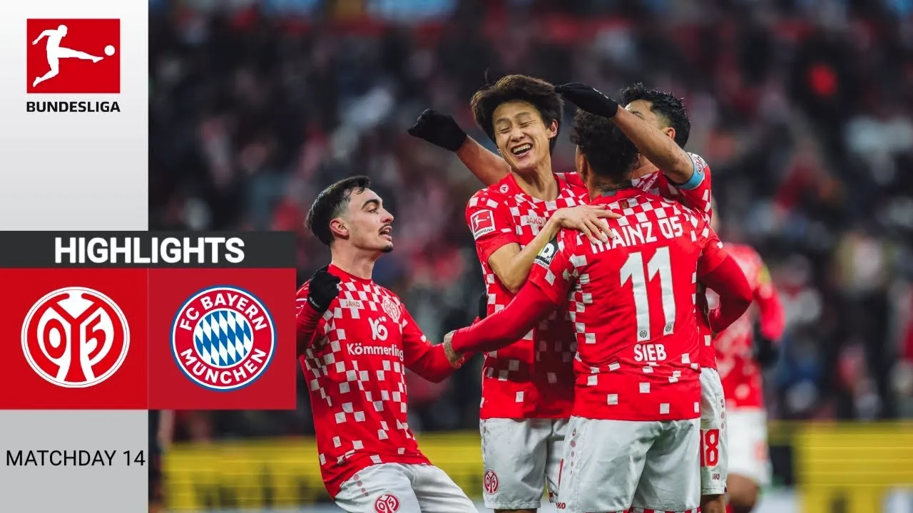 ไฮไลท์ฟุตบอล ไมนซ์ 2-1 บาเยิร์น มิวนิค บุนเดสลีก้า เยอรมัน 15/12/2567 เดือดสะเด่าทีมเยือนพ่ายคาบ้าน