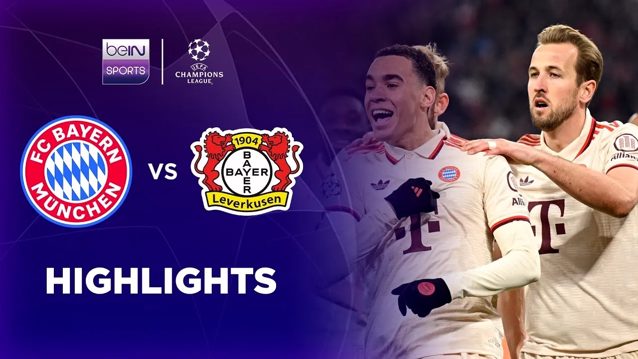 แฟนบอลห้ามพลาด ไฮไลท์ฟุตบอล บาเยิร์น มิวนิค ชนะ เลเวอร์คูเซ่น 3-0 ยูฟ่าแชมเปี้ยนส์ลีก รอบ16 ทีมแรก 6 มีนาคม 2568