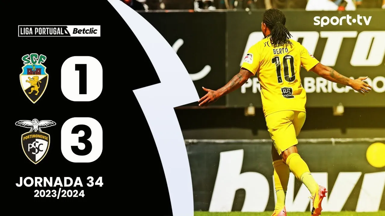 19 พฤษภาคม 2567 ไฮไลท์บอลลีกา ซาเกรส โปรตุเกส 2024 เอสซี ฟาเรนเซ่ 1-3 ปอร์ติโมเนนเซ่ ครบทุกประตู 19/05/2567
