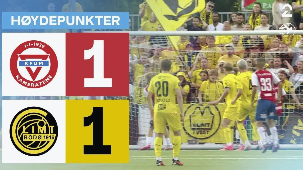 ไฮไลท์ฟุตบอลนอร์เวย์ ทิปเปลิเก้น 2024 เคเอฟยูเอ็ม ออสโล เสมอ โบโด กลิมท์ 1-1 ดูย้อนหลัง 28/07/2567