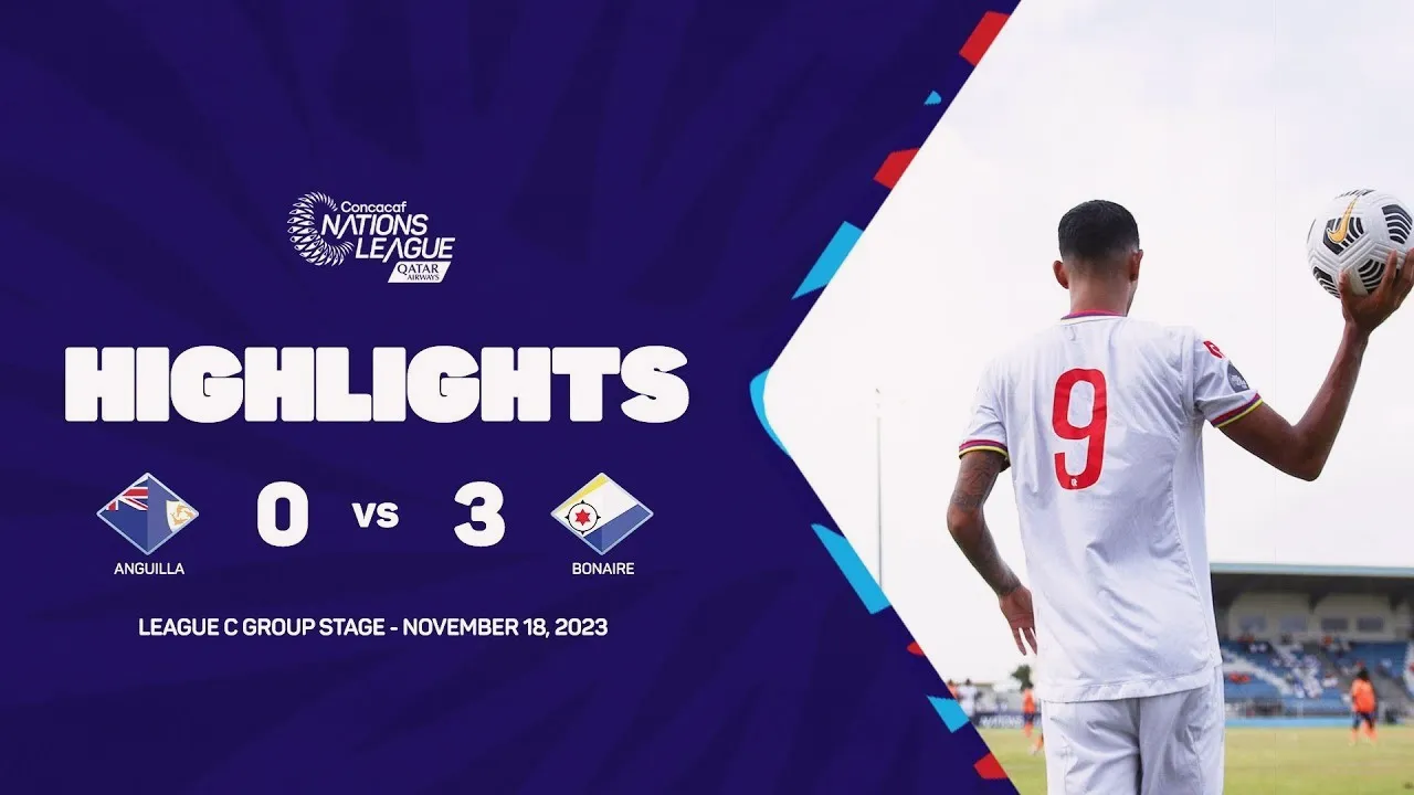 แองกวิลา 0-3 โบแนเรอ คอนคาเคฟ เนชั่นลีก 2023 สุดเจ็บสามตุงบุกยับ | 19 พฤศจิกายน 2566