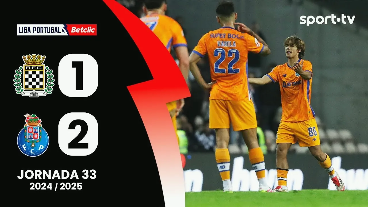 ไฮไลท์ฟุตบอล 12/05/2568 เบาวิสต้า เอฟซี พ่ายคาบ้าน เอฟซี ปอร์โต้ 1-2 ลีกา ซาเกรส โปรตุเกส ฤดูกาล 2025