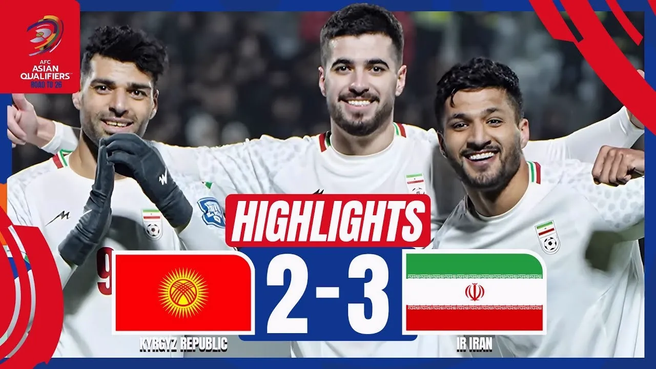 ไฮไลท์ฟุตบอล คีร์กีซถาน พ่าย อิหร่าน 2-3 ศึกฟุตบอลโลก 2026 รอบคัดเลือก โซนเอเชีย วันที่ 19 พฤศจิกายน 2567 | dooball69.com
