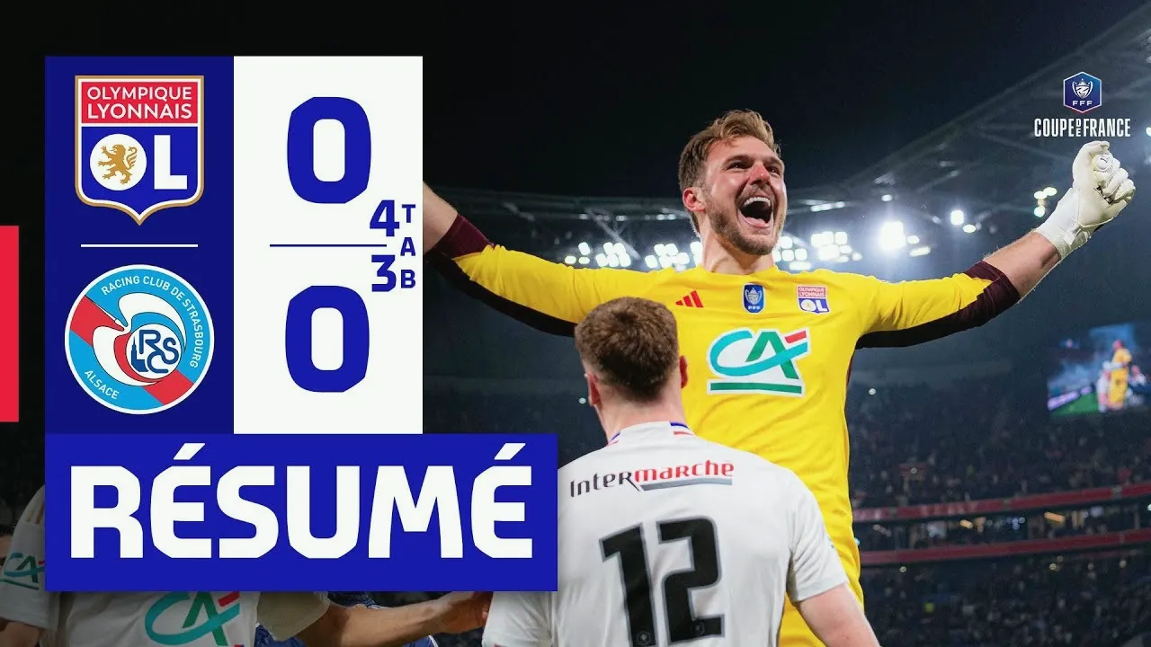 dooball69.com ไฮไลท์ โอลิมปิก ลียง เสมอ สตาร์บูร์ก 0-0 ชนะจุดโทษ 4-3 เฟร้นช์ คัพ ฝรั่งเศส 28/02/2567