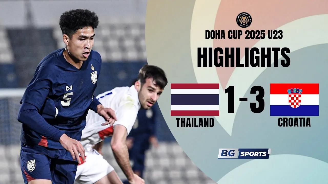 26 มีนาคม 2568 - โดฮา คัพ รุ่นU23 : ไทย(U23) 1-3 โครเอเชีย(U23) ชิงชัยศึกเยาวชน 2025/26 ที่ dooball69.com