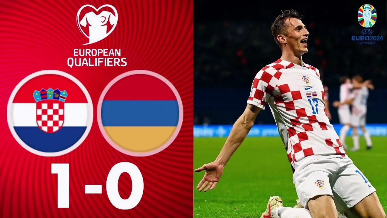 ไฮไลท์ฟุตบอลยูโร 2023 รอบคัดเลือก 22/11/2566 โครเอเชีย 1-0 อาร์เมเนีย จบสกอร์ด้วยชัยชนะของเจ้าถิ่น