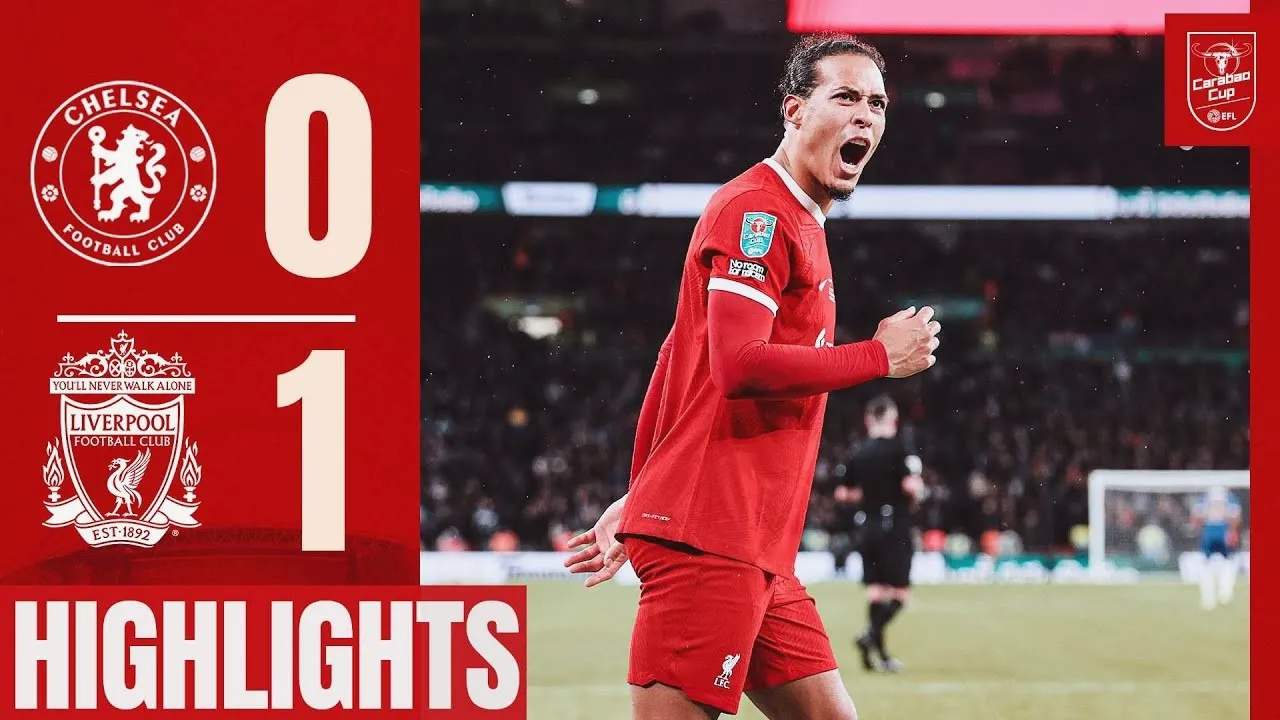 ไฮไลท์ฟุตบอล ลิเวอร์พูล บุกชนะเชลซี 1-0 คว้าแชมป์คาราบาวคัพ รอบชิงชนะเลิศ 26/02/2567 dooball69.com