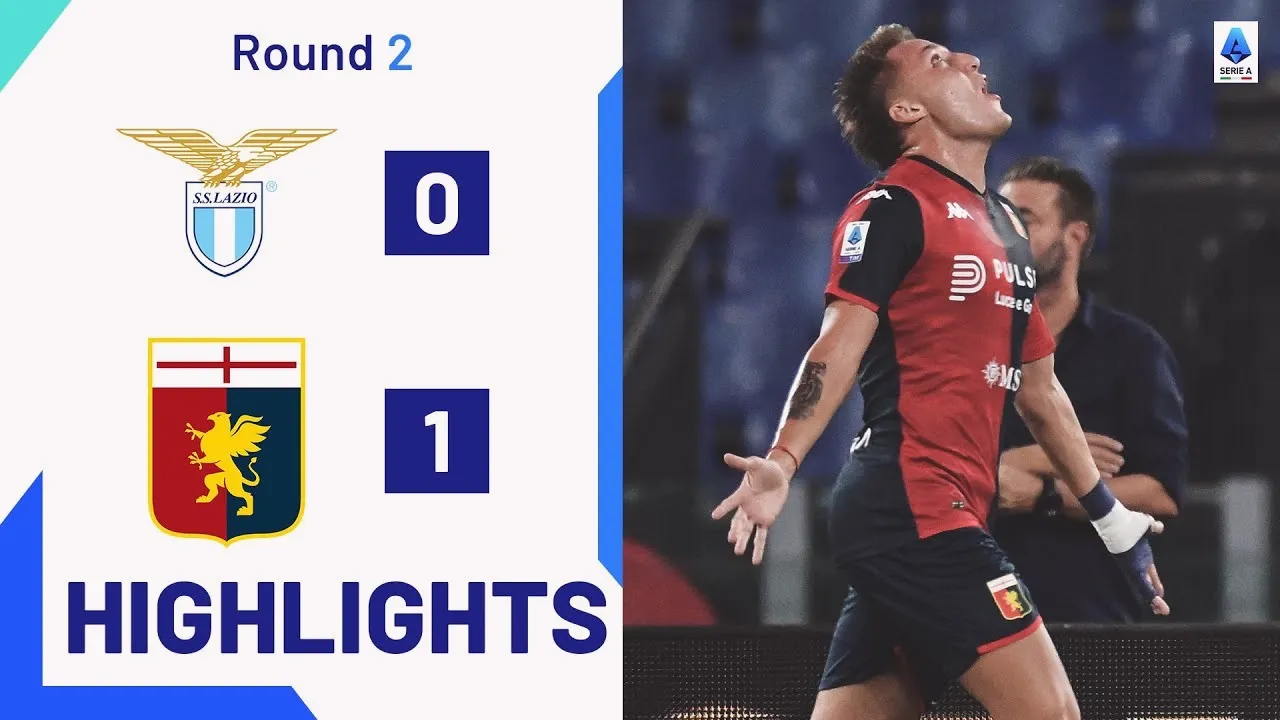 ไฮไลท์ฟุตบอลกัลโช่ เซเรียอาอิตาลี เจนัวบุกเฉือนลาซิโอ 1-0 เก็บชัยสำคัญในลีก