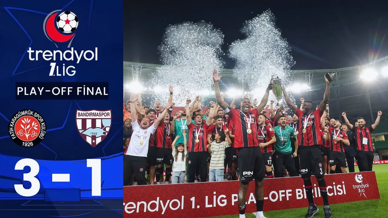 ไฮไลท์ฟุตบอลตุรกี ดิวิชั่น2 ฤดูกาล2025 คารากูมรัคพลิกชนะบันไดมาสปอร์ 3-1 วันที่ 30 พฤษภาคม 2568