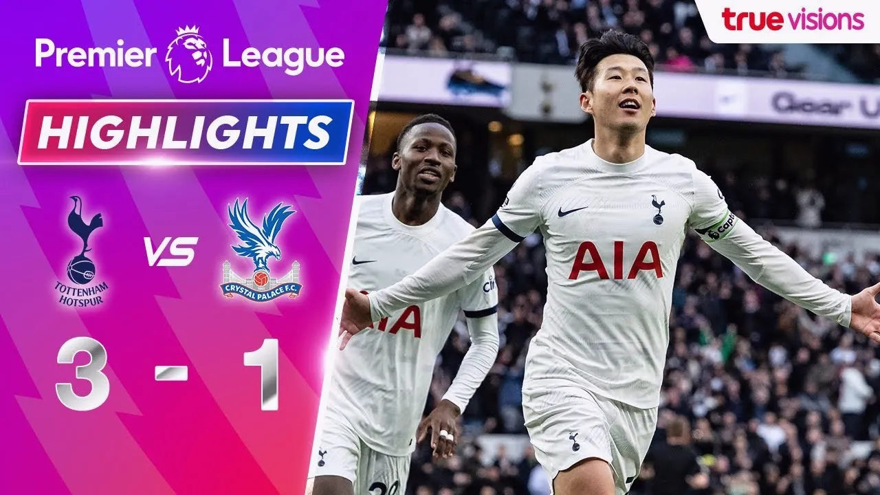 ไฮไลท์ฟุตบอล ท็อตแน่ม ฮ็อทสเปอร์ ไล่ถล่มคริสตัล พาเลซ 3-1 ศึกพรีเมียร์ลีกอังกฤษ 03/03/2567