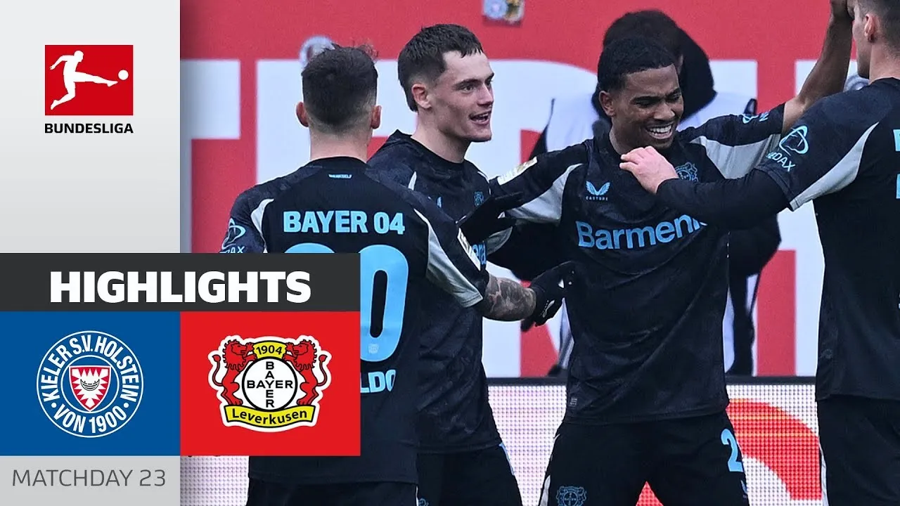 ไฮไลท์ฟุตบอล โฮลสไตน์ คีล 0-2 เลเวอร์คูเซ่น บุนเดสลีก้า เยอรมัน 23 กุมภาพันธ์ 2568 dooball69.com