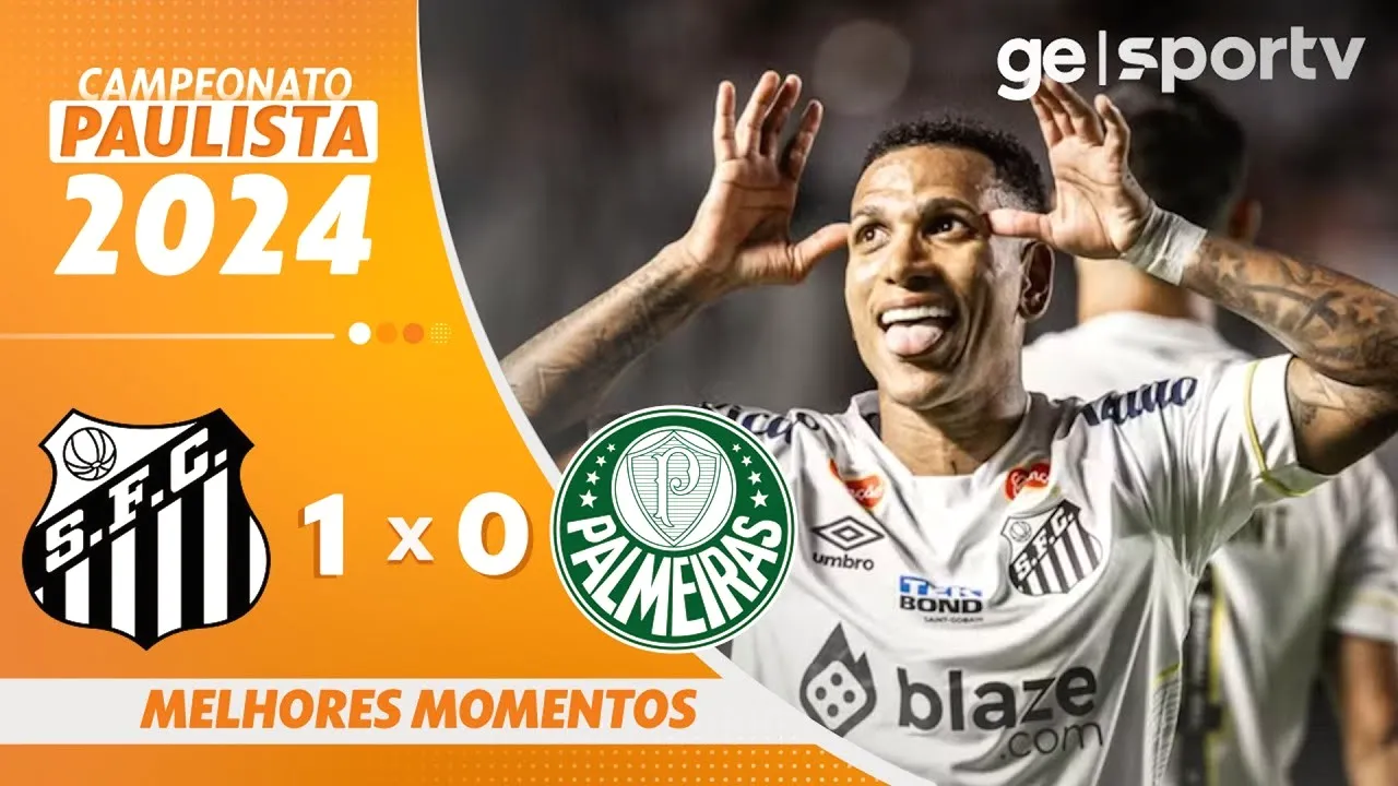 ไฮไลท์ฟุตบอลบราซิล คัมปิโอนาโต เปาลิสต้า 2024 ซานโตส เชือด พัลไมรัส 1-0 วันที่ 1 เมษายน 2567 dooball69.com