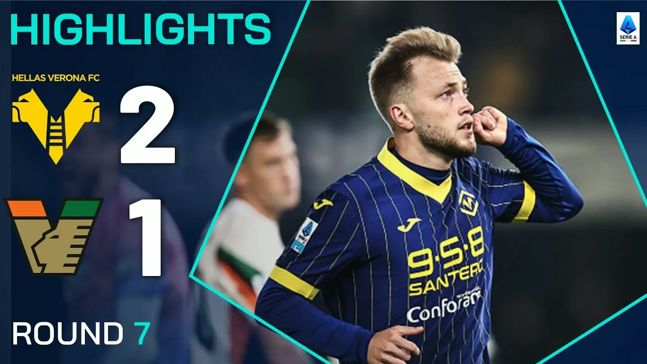 ไฮไลท์ฟุตบอล เซเรียอา อิตาลี เวโรน่า เฉือน เวเนเซีย 2-1 ประเดิมชัยศึกกัลโช่ 5 ตุลาคม 2567