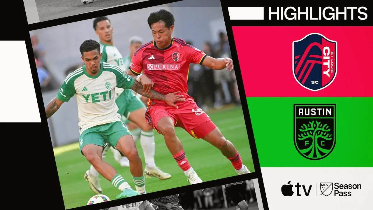 ไฮไลท์ฟุตบอล 15 เมษายน 2567 เซนต์หลุยส์ ซิตี้ เปิดบ้านเชือดออสติน เอฟซี 1-0 ศึกยูเอสเอ เมเจอร์ลีก ซอกเกอร์ 2024