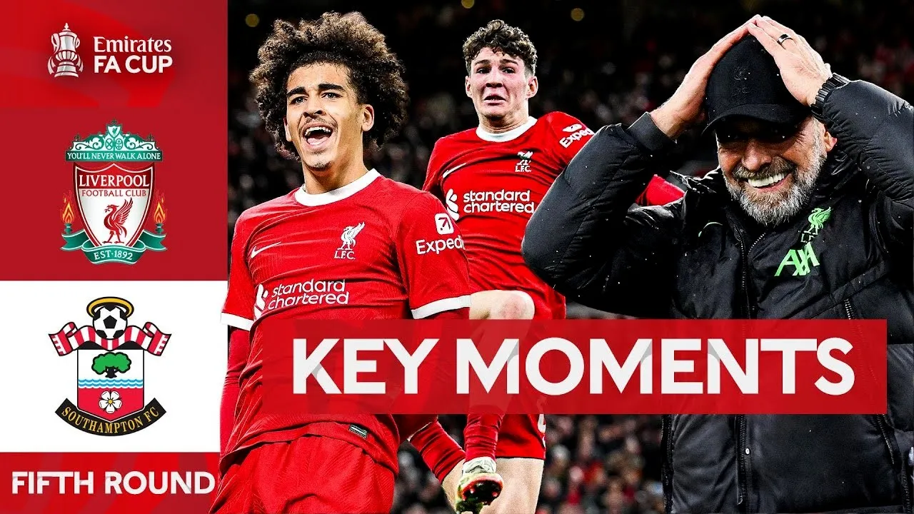 ไฮไลท์ฟุตบอล 29 กุมภาพันธ์ 2567 ลิเวอร์พูล 3-0 เซาแธมป์ตัน เอฟเอคัพ รอบ16ทีม เก็บชัยสวยหรูจาก dooball69.com