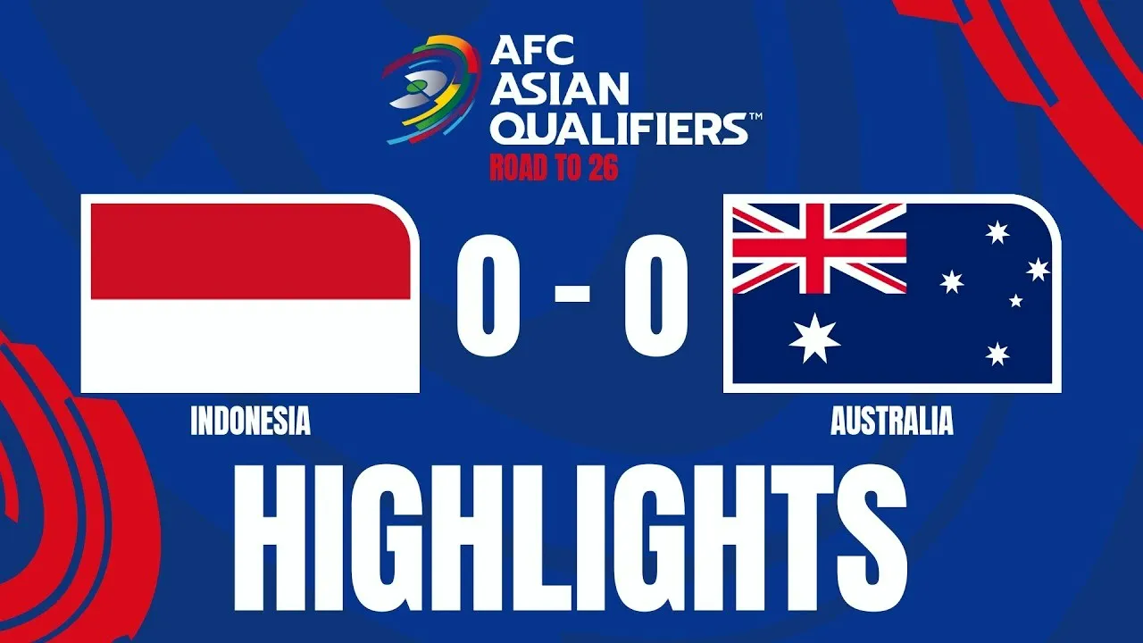 ไฮไลท์ฟุตบอลโลก รอบคัดเลือก โซนเอเชีย อินโดนีเซีย 0-0 ออสเตรเลีย 11 กันยายน 2567