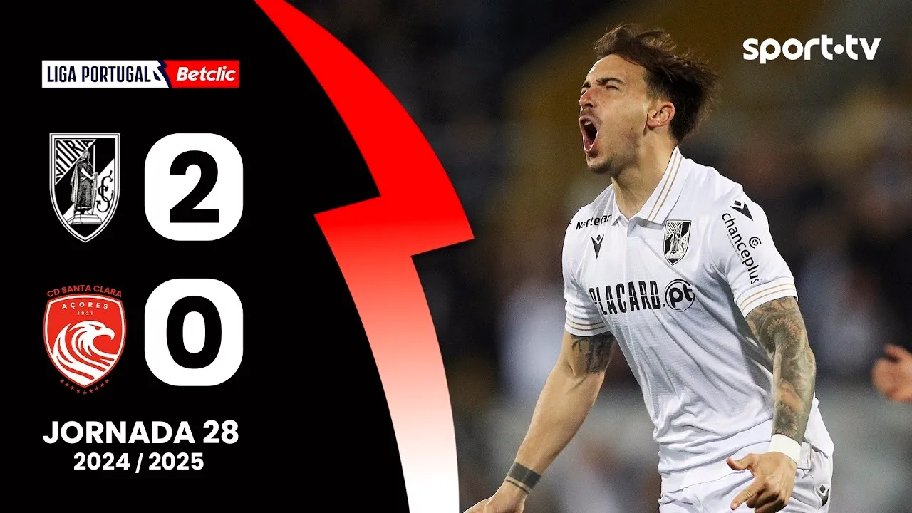 ไฮไลท์ฟุตบอล วิตอเรีย กิมาไรส์ เปิดบ้านเชือดซานตาคลาร่า 2-0 ในลีกา ซาเกรส โปรตุเกส 2025 วันที่ 06/04/2568