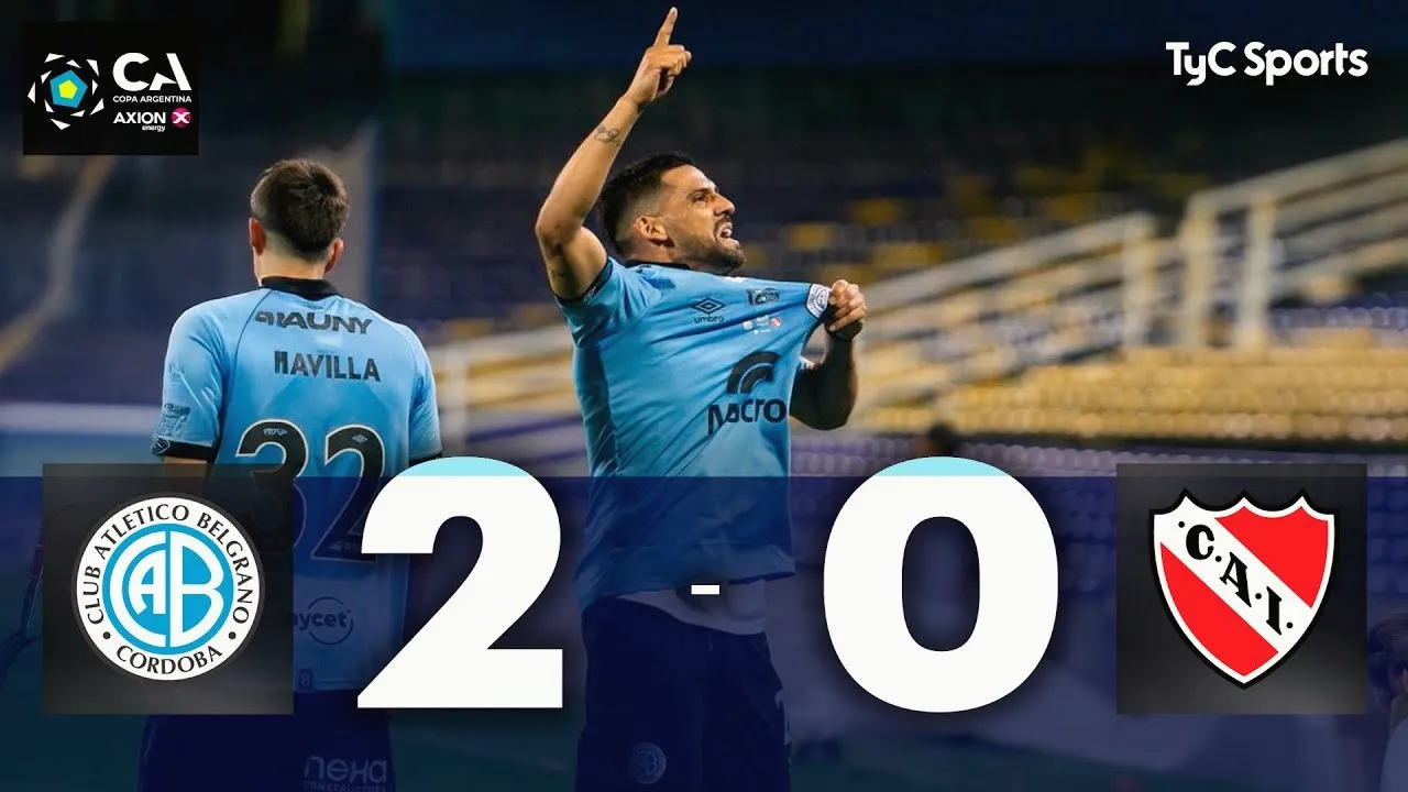 ไฮไลท์ฟุตบอล โคปา อาร์เจนติน่า คัพ 2025 เบลกราโน่ เปิดบ้านชนะ อินดิเพนเดนเต้ 2-0 วันที่ 2 สิงหาคม 2568