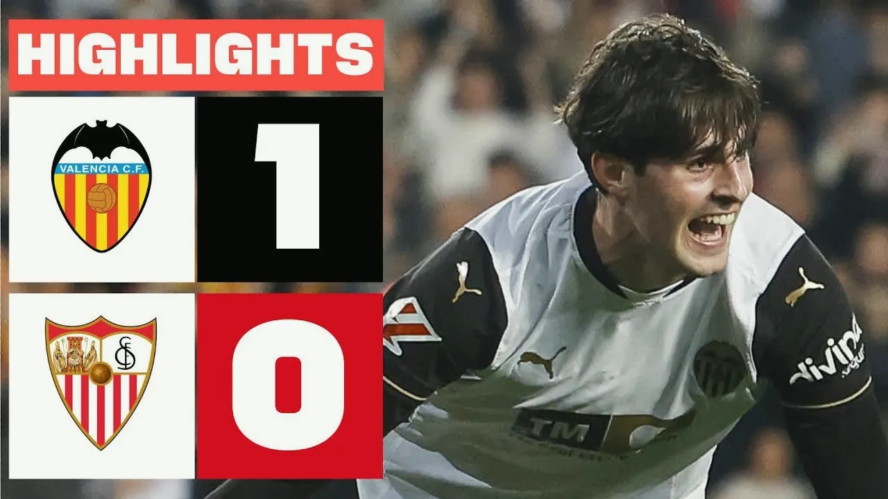 ไฮไลท์ฟุตบอล dooball69.com 12/04/2568 บาเลนเซีย เฉือน เซบีย่า 1-0 สุดมัน ลาลีก้า สเปน คืนนี้