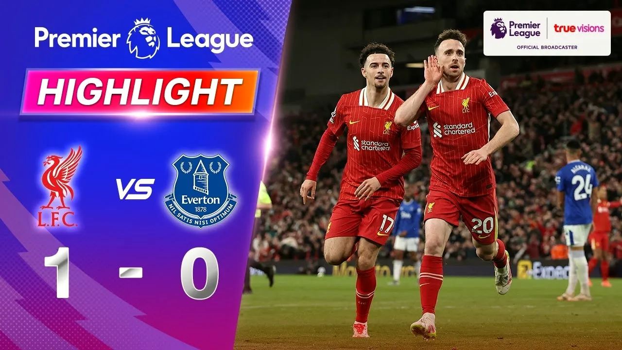 ไฮไลท์ฟุตบอลพรีเมียร์ลีก อังกฤษ 03/04/2568 ลิเวอร์พูลเฉือนเอฟเวอร์ตัน 1-0 ประตูชัยนาทีสำคัญ
