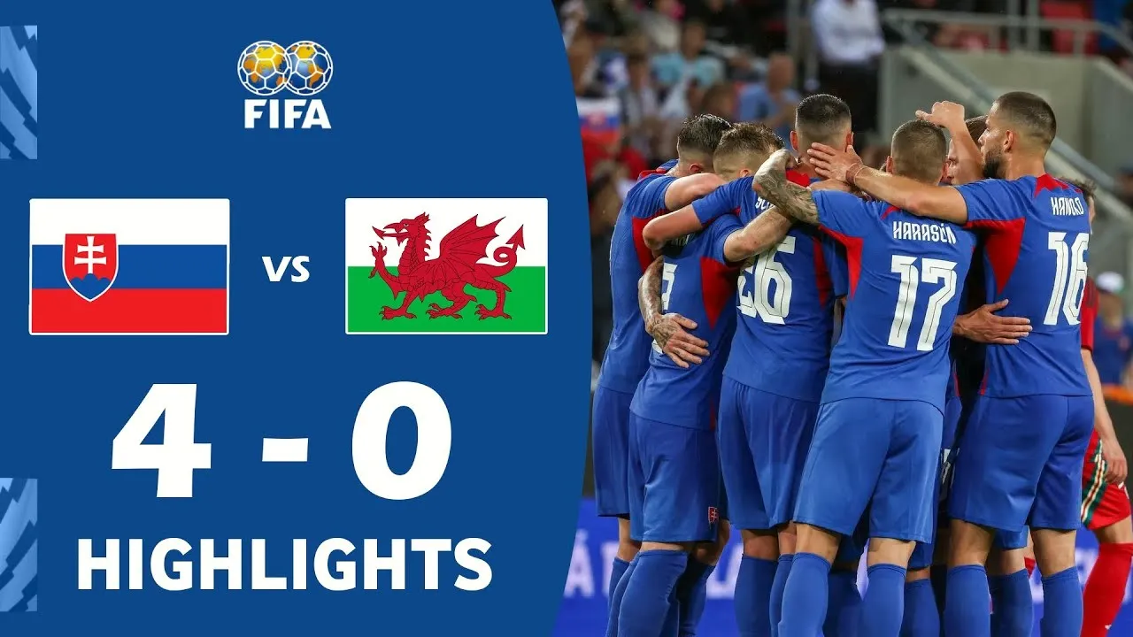 ไฮไลท์ฟุตบอล 10 มิถุนายน 2567 สโลวาเกียถล่มเวลส์ 4-0 ศึกกระชับมิตรทีมชาติประจำวันที่ 10/06/2567
