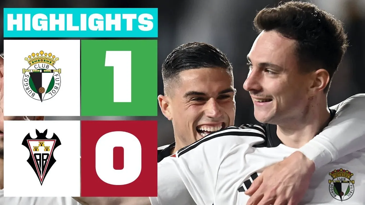 ไฮไลท์ฟุตบอล บูร์โกส ซีเอฟ ชนะ อัลบาเซเต้ 1-0 ศึกอเดลันเต้ สเปน ฤดูกาล 2025 วันที่ 11 มีนาคม 2568