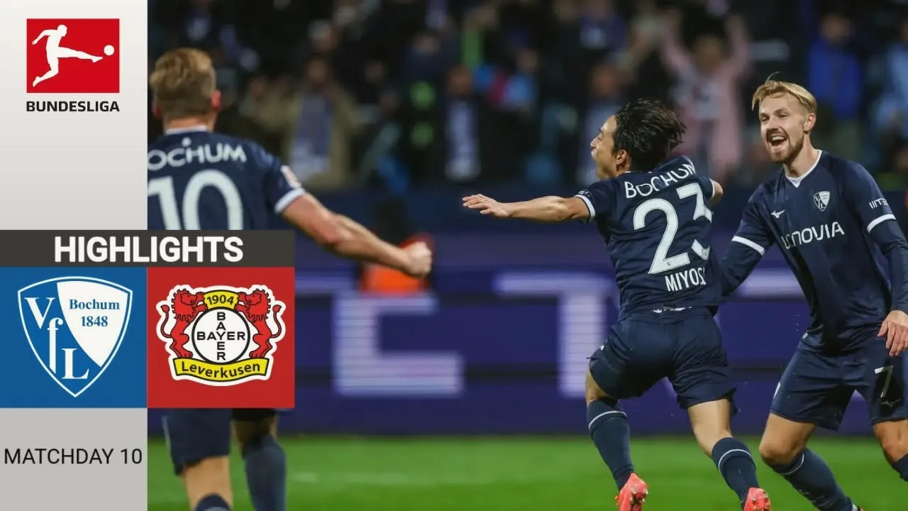 ไฮไลท์ฟุตบอล บุนเดสลีก้า เยอรมัน : โบคุ่ม เฉี่ยว เลเวอร์คูเซ่น 1-1 เสมอกันสุดมันส์ 10 พฤศจิกายน 2567