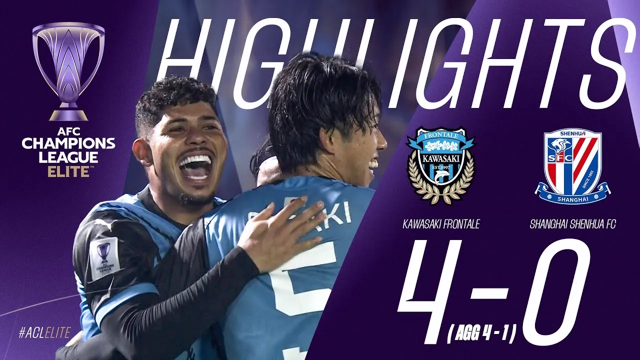 คาวาซากิ ฟรอนตาเล่ (ญี่ปุ่น) ถล่ม เซี่ยงไฮ้ เสิ่นหัว (จีน) 4-0 ในศึกเอเอฟซี แชมเปี้ยนส์ลีก อีลิท 2025 ประจำวันที่ 13 มีนาคม 2568 ชมไฮไลท์เด็ดที่นี่ dooball69.com