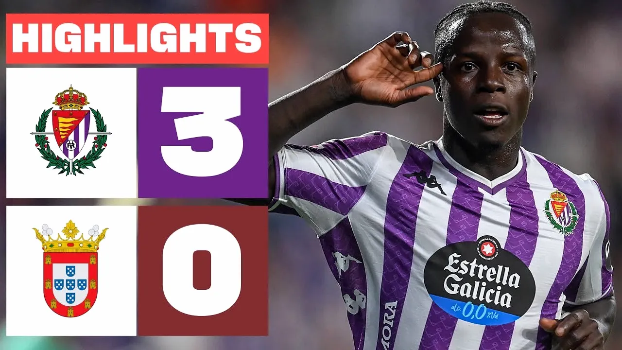 ไฮไลท์ฟุตบอล เรอัล บายาโดลิด 3-0 เอดี เซวต้า ศึกอเดลันเต้ สเปน ฤดูกาล 2025 วันที่ 16 ส.ค. 2568 ที่บุกชนะคู่แข่งสุดเด็ด