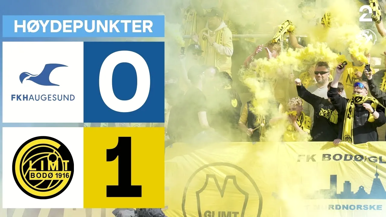 ไฮไลท์ฟุตบอลเยือนสุดมันส์ โบโด กลิมท์ เฉือน เฮาเกซุนด์ 1-0 ศึกนอร์เวย์ ทิปเปลีเก้น 2024 วันที่ 3 มิถุนายน 2567 จาก dooball69.com