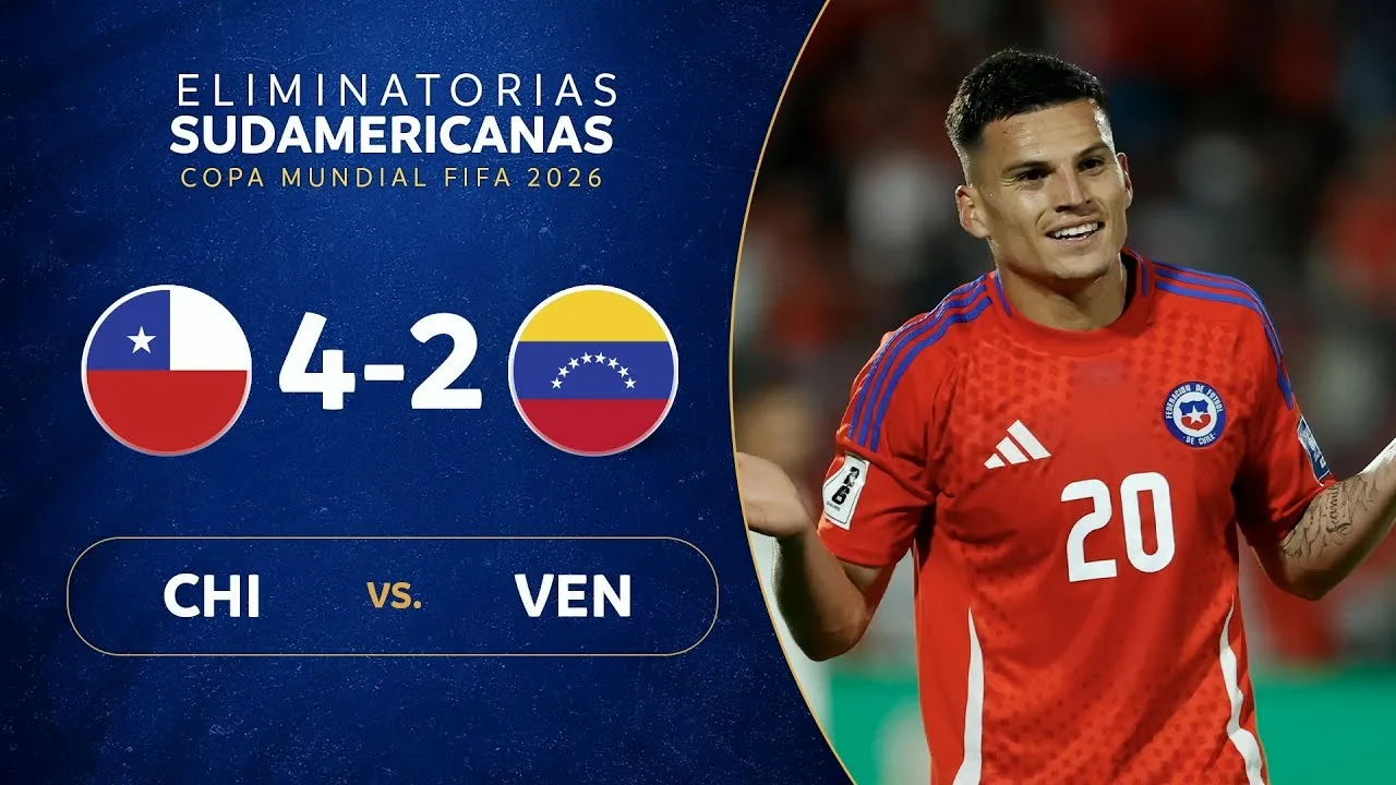 ไฮไลท์บอล ชิลีพลิกชนะเวเนซุเอล่า 4-2 ศึกฟุตบอลโลก 2026 รอบคัดเลือก โซนอเมริกาใต้ ประจำวันที่ 20/11/2567
