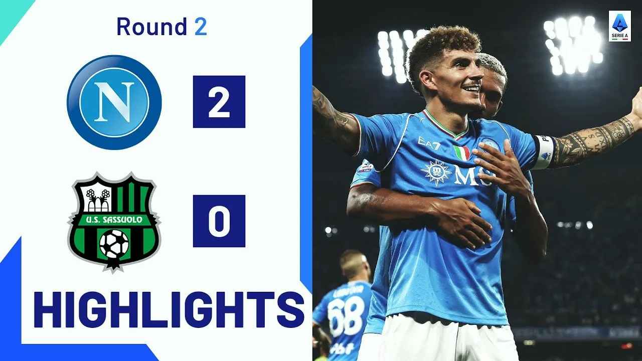 ดูไฮไลท์ฟุตบอล นาโปลี ทุบ ซัสเซาโล่ 2-0 ในเกม กัลโช่ เซเรียอา อิตาลี โดนบอล69